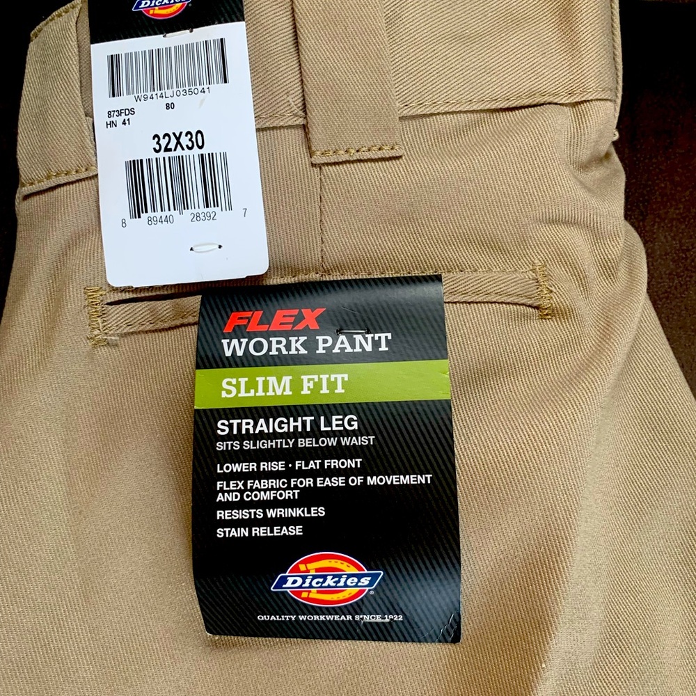 Dickies Slim Fit Straight Leg Work Pants